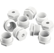 Presetupe plastic cu filet M25 și gaură, pachet 10 bucăți
