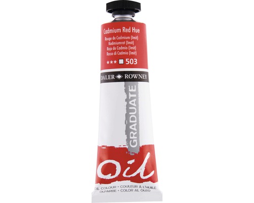 Culoare ulei Graduate 503 Cadmium Red Hue 38 ml Vopsea de ulei nuanță roșu de cadmiu de la Daler Rowney