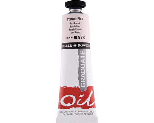 Culoare ulei Graduate 573 Portrait Pink 38 ml Tub de vopsea de ulei Portrait Pink de la Daler Rowney Graduate