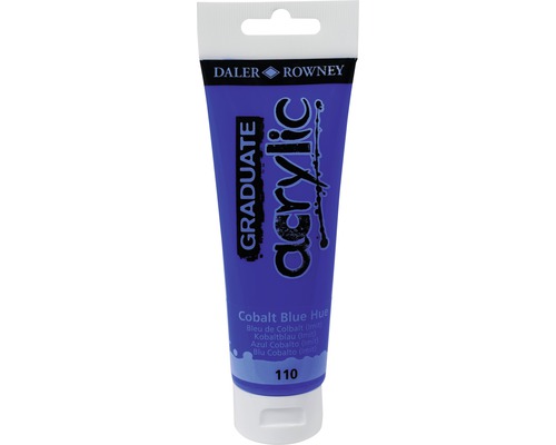 Culoare acrilică Graduate 110 Cobalt Blue Hue 120 ml Tub Daler Rowney Graduate vopsea acrilică albastru cobalt