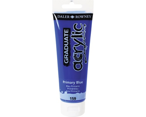 Culoare acrilică Graduate 159 Primary Blue - Cyan 120 ml Tub Daler Rowney Graduate vopsea acrilică albastru primar