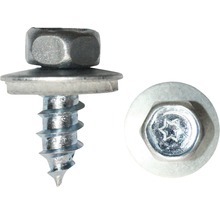Şurub pentru tablă cu cap hexagonal și șaibă presată