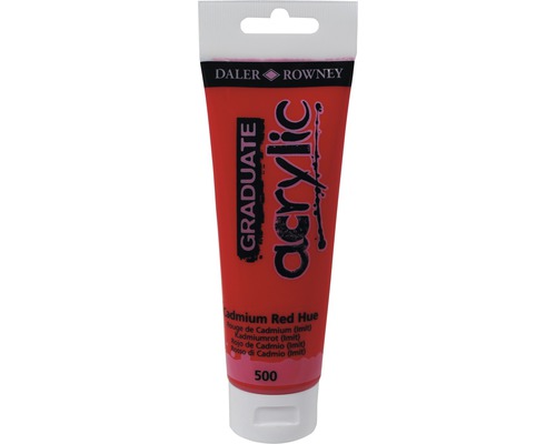 Culoare acrilică Graduate 500 Cadmium Red Hue 120 ml Tub de vopsea acrilică, imitație roșu cadmiu