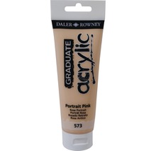 Tub de vopsea acrilică Daler Rowney Graduate, Portrait Pink