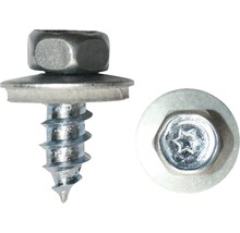 Șurub pentru tablă cu cap lenticular și acționare hexagonală externă