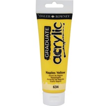 Tub Daler Rowney Graduate vopsea acrilică Galben de Neapole