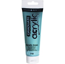 Tub de vopsea acrilică Daler Rowney Graduate Verde metalizat