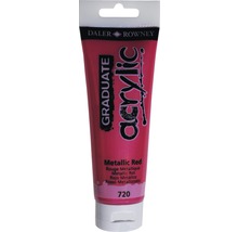 Tub de vopsea acrilică metalizată roșie Daler Rowney Graduate