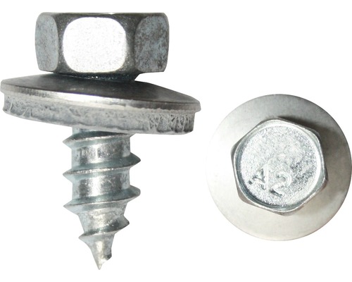 Șuruburi autofiletante cu cap hexagonal și șaibă cauciuc EPDM Dresselhaus 6,5x90 mm oțel inox A2, 100 bucăți Șuruburi autofiletante cu cap hexagonal și șaibă cauciuc EPDM Dresselhaus 6,5x90 mm oțel inox A2, 100 bucăți