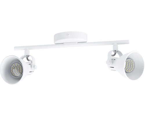 Șină spoturi Seras GU10 2x3,3W, becuri LED incluse, alb
