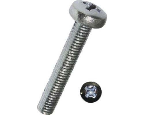 Șuruburi metrice cu cap bombat cruce Dresselhaus 6x8 mm DIN7985 oțel zincat, 100 bucăți Șuruburi metrice cu cap bombat cruce Dresselhaus 6x8 mm DIN7985 oțel zincat, 100 bucăți