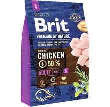 Hrană uscată pentru câini Brit Premium by Nature Adult S cu pui 3 kg-thumb-0