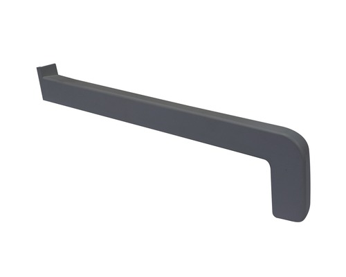 Capac glaf Bravo PVC exterior gri 22,5 cm stânga