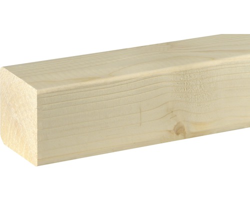Grindă cherestea rindeluită NEUHOFER 58x58x2400 mm Grindă din lemn cu margini rotunjite