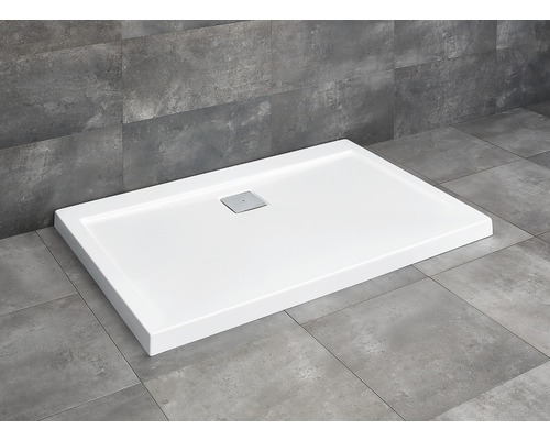 Cădiță de duș dreptunghiulară Radaway Argos D 90x140x5,5 cm acril alb 4AD914-01