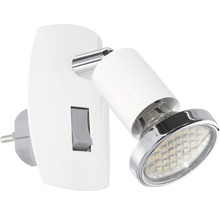 Lumină de perete LED albă cu ștecher