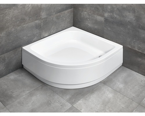 Cădiță de duș semirotundă Radaway Samos A 90x90x29,5 cm acril alb montaj cu panou 4S99300-03 Cădiță de duș semirotundă Radaway Samos A 90x90x29,5 cm acril alb montaj cu panou 4S99300-03
