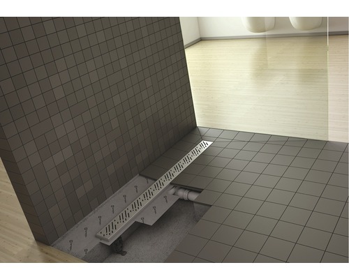 Rigolă duș cu grătar Radaway 550 mm pentru plăci ceramice de grosime 8-12 mm Rigolă duș cu grătar Radaway 550 mm pentru plăci ceramice de grosime 8-12 mm