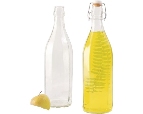 Sticlă costolată cu dop de sârmă 1 l Sticlă costolată cu dop de sârmă 1 l