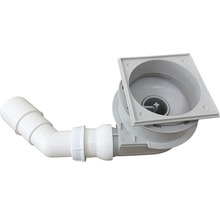 Sifon de pardoseală din plastic cu racord pătrat