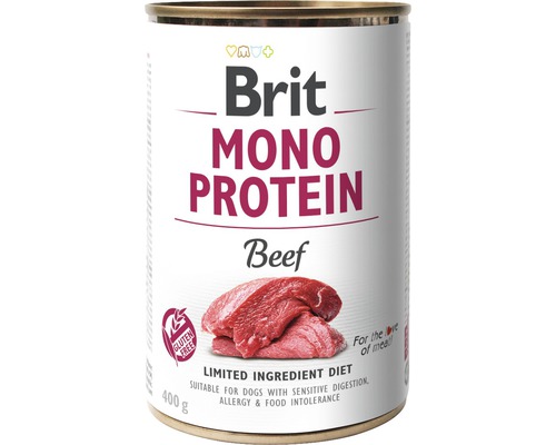 Hrană umedă pentru câini Brit Mono Protein cu vită fără cereale 400 g