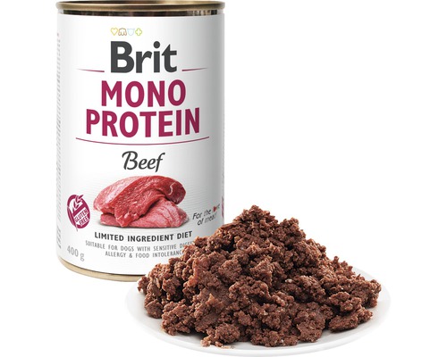 Brit Mono Protein Conservă hrană câini cu carne de vită
