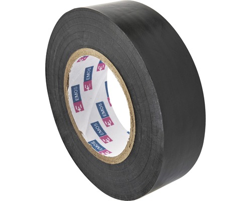 Bandă izolatoare PVC Emos 19mm x 10m 40KV UV, negru