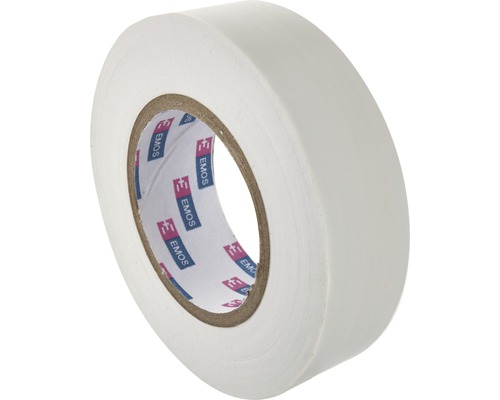 Bandă izolatoare PVC Emos 19mm x 20m 40KV UV, alb