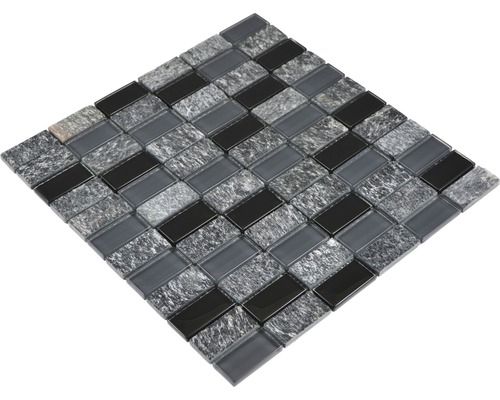 Placă de mozaic din piatră și sticlă