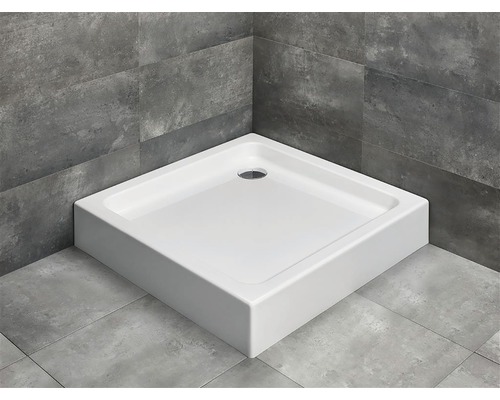 Cădiță de duș pătrată Radaway Siros C Compact 90x90x17 cm acril alb SBC9917-2