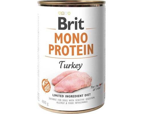 Hrană umedă pentru câini Brit Mono Protein cu curcan fără cereale 400 g