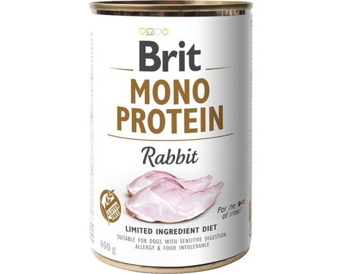 Hrană umedă pentru câini Brit Mono Protein cu iepure fără cereale 400 g