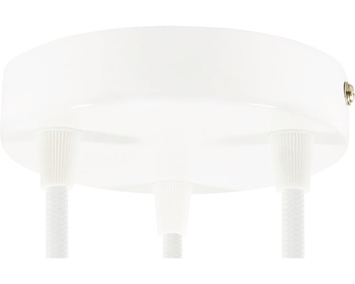 Accesoriu mascare cablu pendule & lustre pentru tavan Creative-Cables 3x, culoare albă