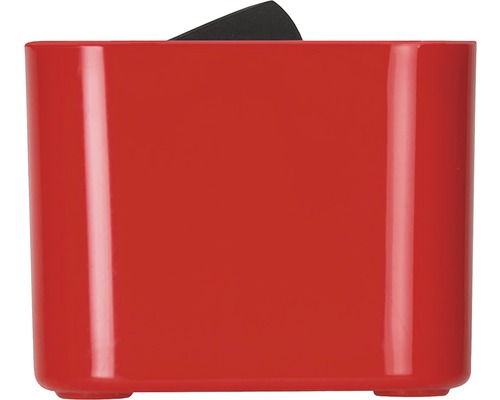 Organizator cosmetic roșu din plastic