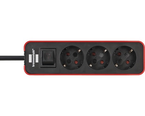 Logo Brennstuhl. Prelungitor cu trei prize și întrerupător.