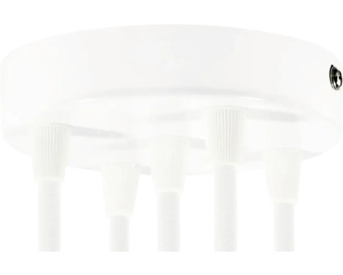 Accesoriu mascare cablu pendule & lustre pentru tavan Creative-Cables 5x, culoare albă