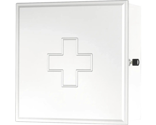 Dulap baie suspendat Sieper pentru prim ajutor, PAL, 39x39 cm, alb