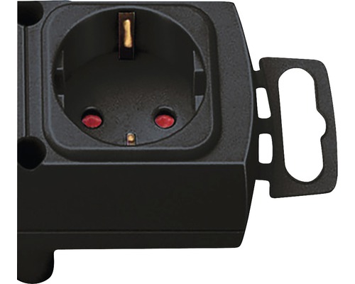 Priză cu contact de protecție și fixare