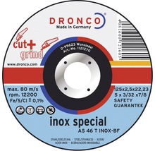 Disc debitare inox Dronco Special Ø115x2,5x22,23 mm-thumb-0