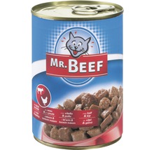 Hrană umedă pentru pisici MR. BEEF cu vițel și pui 400 g-thumb-0