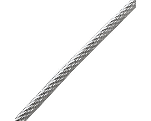 Cablu șufă oțel zincat Pösamo Ø4-6 mm, cu manșon de plastic