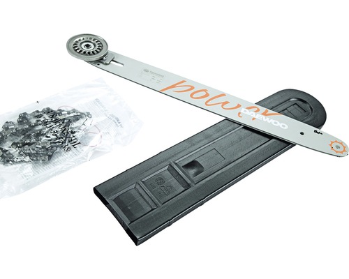 Set drujba Daewoo cu șină de ghidare, lanț și husă de protecție