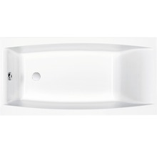 Cadă dreptunghiulară cu set de preaplin și scurgere