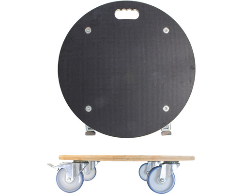 Bancă rotundă pentru genunchi cu roți și mâner