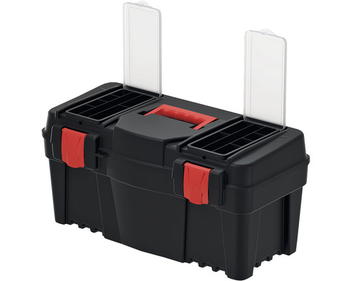 Cutie de scule din plastic cu capace transparente