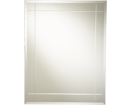 Oglindă baie cu striații Kristall Form Karo 55x70 cm