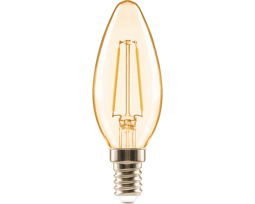 Bec vintage LED Flair E14 2W, glob lumânare, durată viață 15.000 h Bec LED în formă de lumânare cu soclu E14