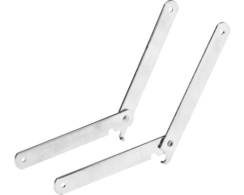 Limitatoare articulate cu blocare Hettich 200mm, pachet 2 bucăți, pentru masă pliantă