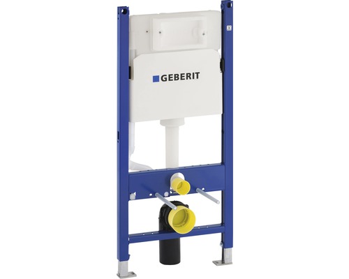 Rezervor WC încastrat Geberit Duofix Delta cu cadru de instalare, pentru pereți ușori, 3-7,5 l, 50x112 cm, incl. clapetă de acționare