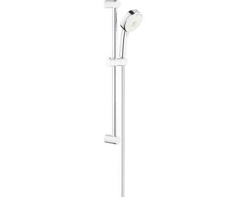 Set duș Grohe Tempesta Cosmopolitan, pară duș 4 funcții, bară perete 60 cm, furtun duș 175 cm, crom